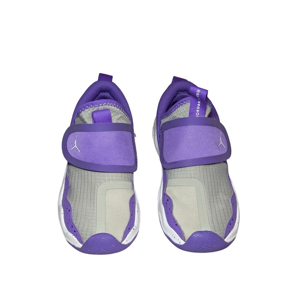 Nike Jordan 23/7 Kids Slip On Shoes Purple Venom Gray EUC Big Kid Youth Sz 1.5Y